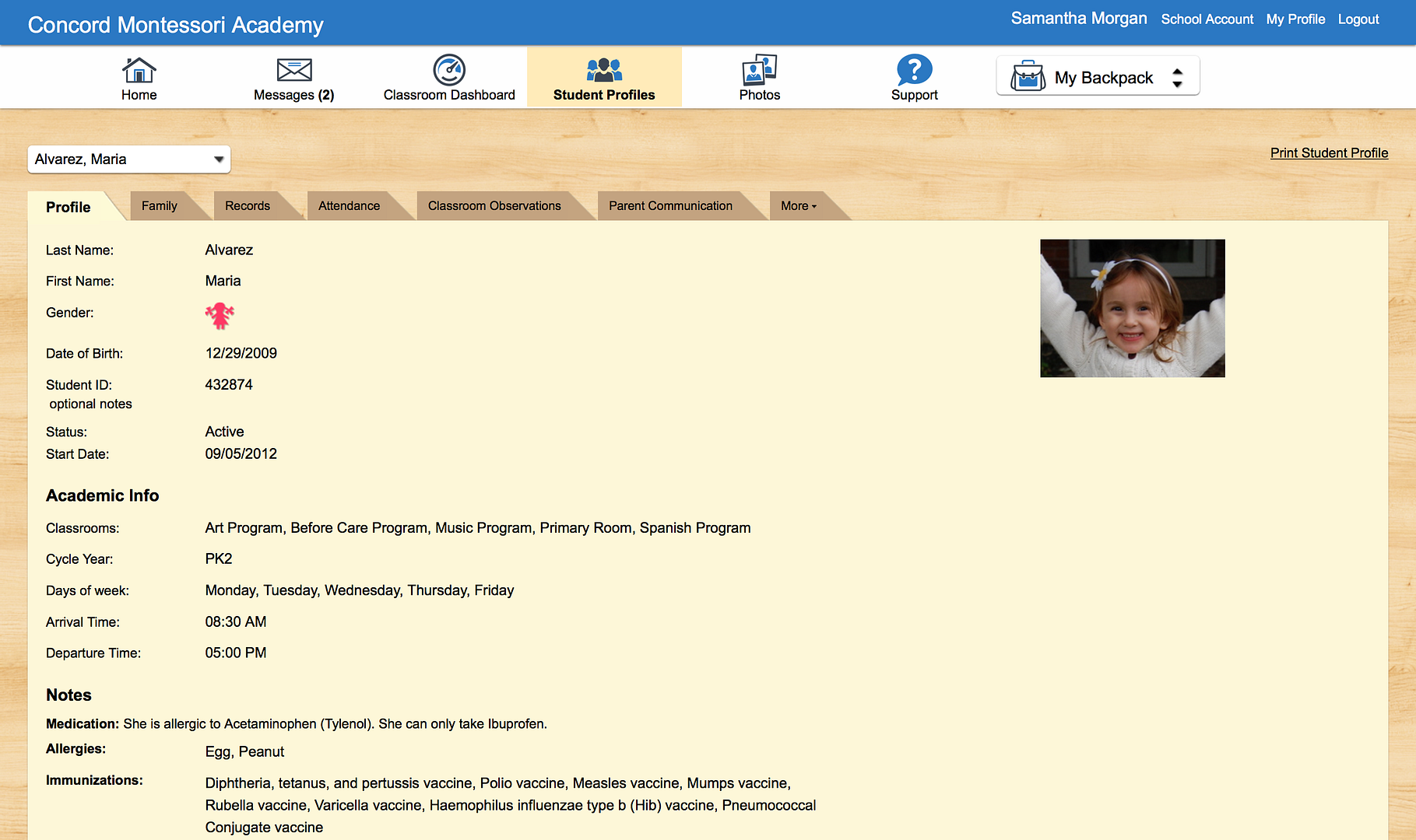 Montessori Compass School Management